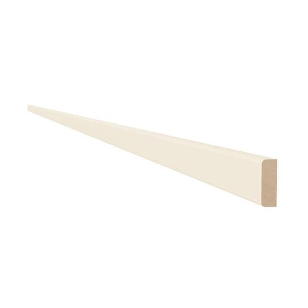 Newport 96 in. W x 0.25 in. D x 0.75 in. H Solid Wood Kitchen Cabinet Batten Molding in Blended Cream
