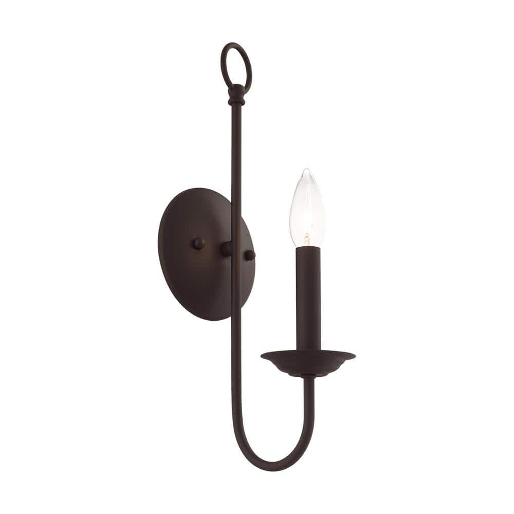 Estate Bronze Dimmable 5" Direct Wired Wall Sconce