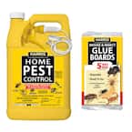 1 Gal. Home Pest Spray and Pest Glue Board (5-Pack)
