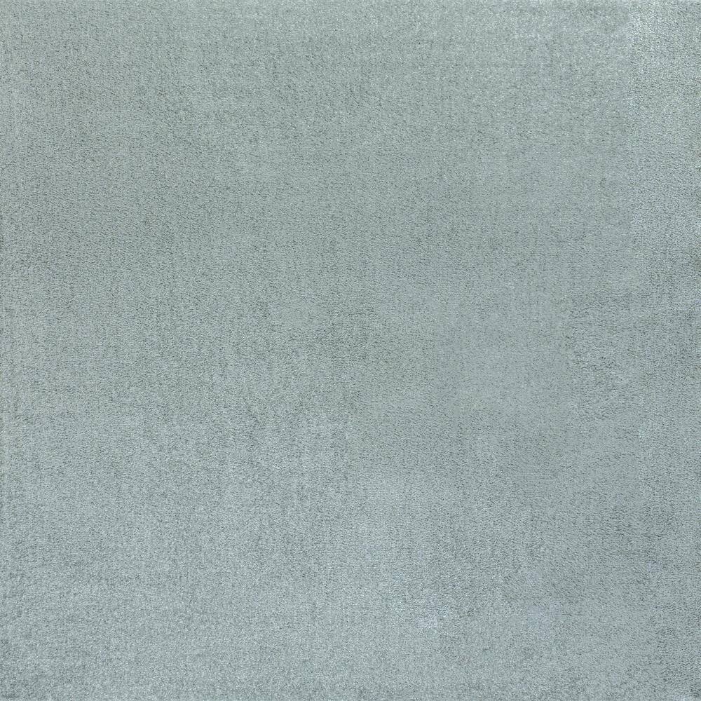 Light Blue Synthetic Square Area Rug, 5'3"