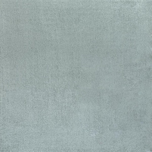 Haze Solid Low-Pile Light Blue 5 ft. Square Area Rug