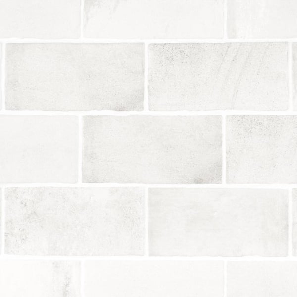 Ivy Hill Tile Tripoli White 3.93 in. x 7.87 in. Matte Terracotta Look Ceramic Wall Tile (10.76 sq. ft./Case)
