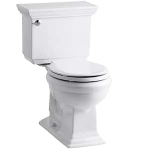 Memoirs Stately 2-Piece 1.28 GPF Single Flush Round Toilet with AquaPiston Flushing Technology in White