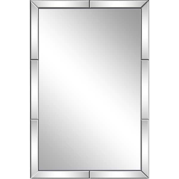 Camden Isle Divvy 36 in. x 24 in. Modern Rectangle Framed Decorative Mirror