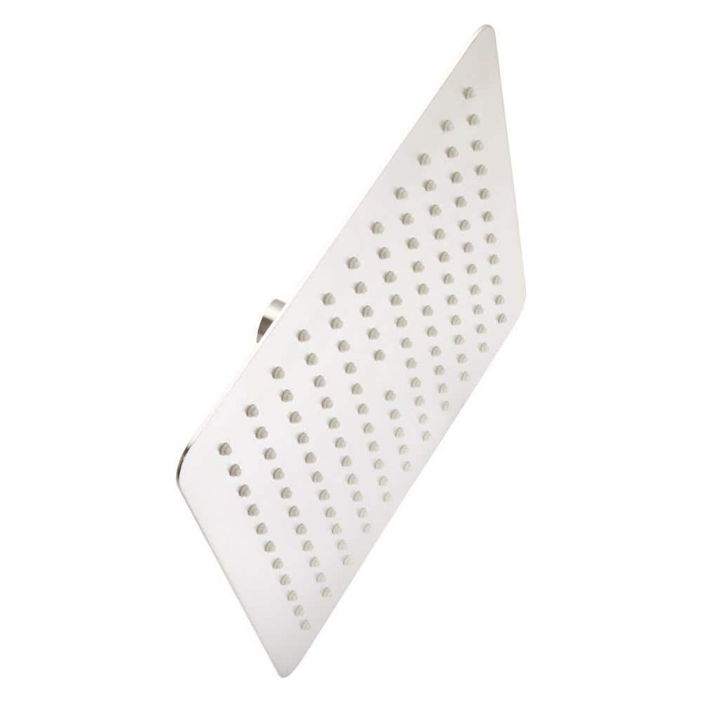 Chrome Square Wall Mounted Rain Shower Head 2.5 GPM