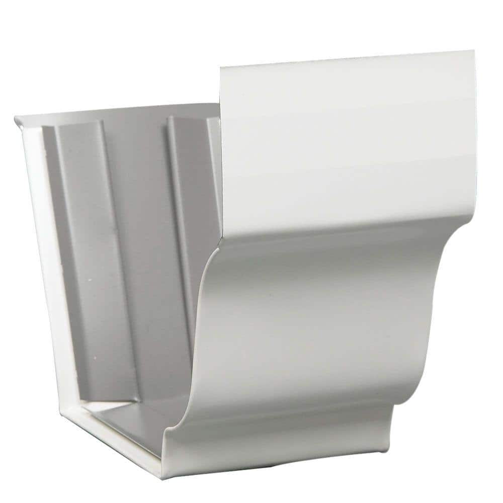 gutter  Amerimax Home Products 5 in. White Aluminum K-Style Gutter