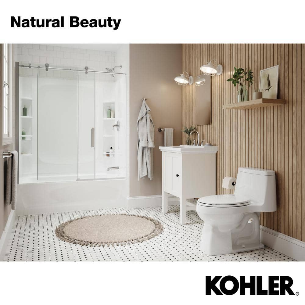 Polished Chrome Cable-Activated Bath Drain with PVC Tubing
