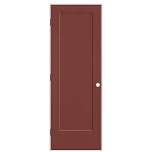 28 in. x 80 in. 1-Panel Lincoln Park Right-Hand Solid Core Red Bluff Molded Composite Single Prehung Interior Door