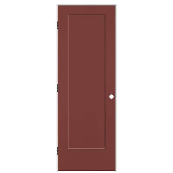 Masonite 28 in. x 80 in. 1-Panel Lincoln Park Right-Hand Solid Core Red Bluff Molded Composite Single Prehung Interior Door