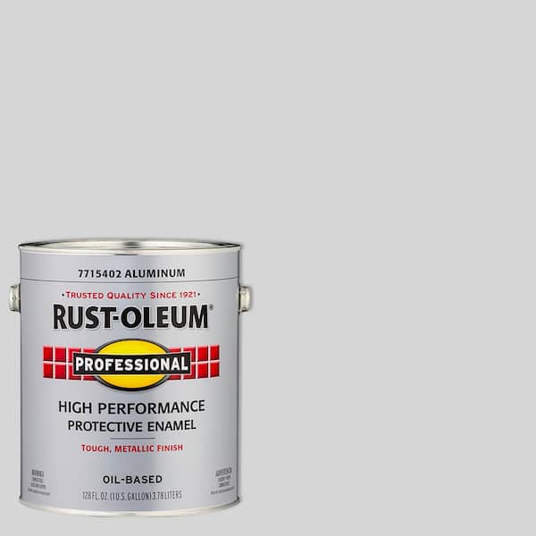 Rust-Oleum Professional 1 Gallon High Performance Protective Enamel Gloss Aluminum Oil-Based Interior/Exterior Paint (2-Pack)