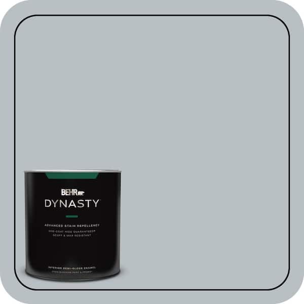 BEHR DYNASTY 1 qt. #750E-3 Skyline Steel Semi-Gloss Enamel Interior Stain-Blocking Paint & Primer