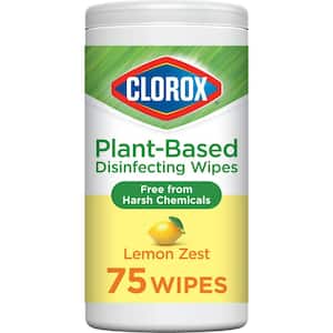 75-Count Lemon Zest Scent Plant-Based Disinfecting Wipes