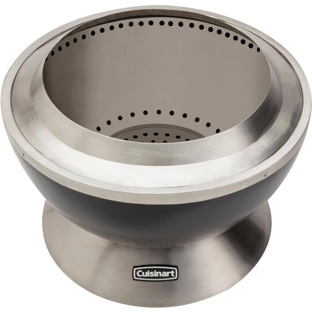 Cuisinart 25" Black Stainless Steel Smokeless Fire Pit