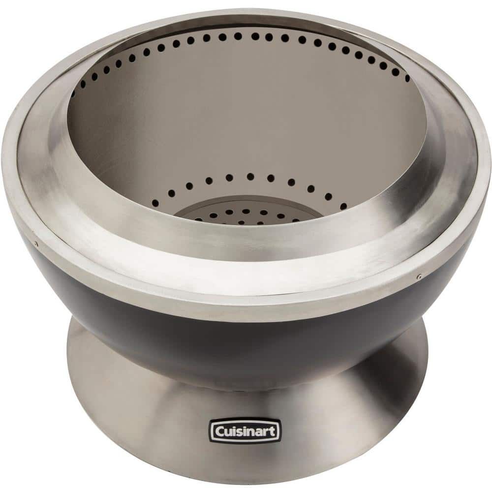 Cuisinart 25" Black Stainless Steel Smokeless Fire Pit