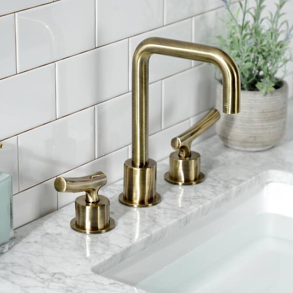 Kingston Brass Hallerbos 8 in. Widespread Double Handle