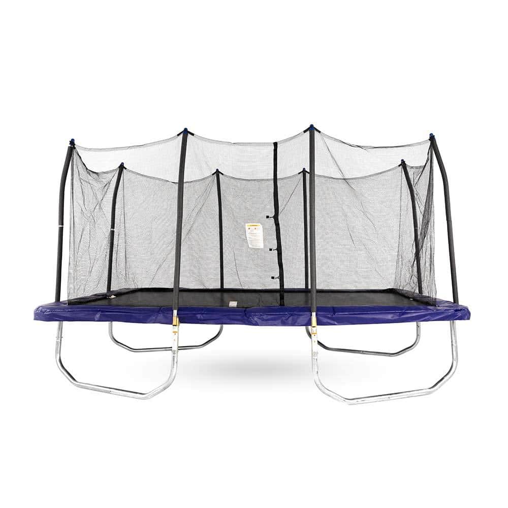 Skywalker Trampolines 15 ft. Rectangle Trampoline with Enclosure in Blue -  STRC915