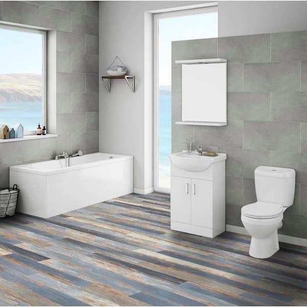 Old Blue Sea Floor Luxury Wood Click-in Vinyl Planks