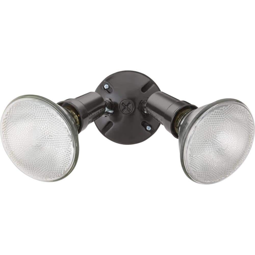Bronze Dual Head Adjustable Outdoor Flood Light