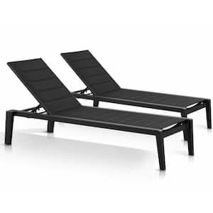 Set of 2 Emoti Aluminum Outdoor Chaise Lounge Chair