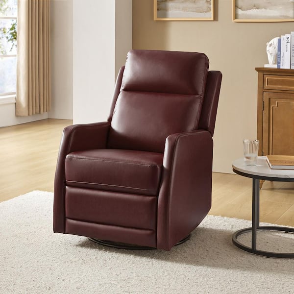 ARTFUL LIVING DESIGN Prudencia Red Rocker Recliner with Wingback
