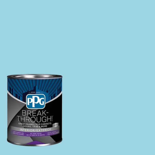 Break-Through! 1 qt. PPG1236-4 Ocean Cruise Satin Door, Trim & Cabinet Paint