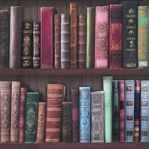 TRANSFORM Book Shelf Multi Peel and Stick Wallpaper