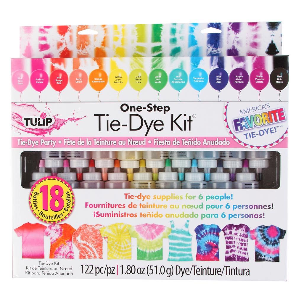Craftbud Tie Dye Kit for Kids Adults Groups & Outdoor Activities Complete Kit | Large