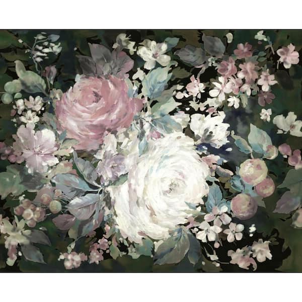 128.78 sq. ft. Impressionist Floral Mural