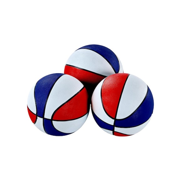 8.5 in. Size 5 Rubber Basketball, 3-Pack for Indoor Arcades and Outdoor Basketball Games