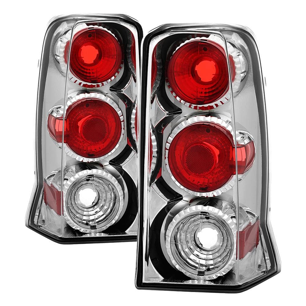 Spyder Auto Cadillac Escalade SUV ( Not EXT ) 02-06 Euro Style Tail Lights  - Chrome 5001603 - The Home Depot