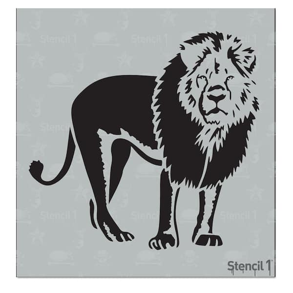 Stencil1 Lion Small Stencil S1_01_304_S - The Home Depot