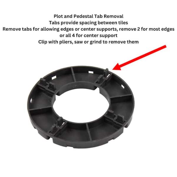 The Tile Doctor 914829-72 Fixed Plastic Pedestal .5