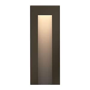 Taper Low-Voltage Bronze Integrated LED Vertical Stair Light