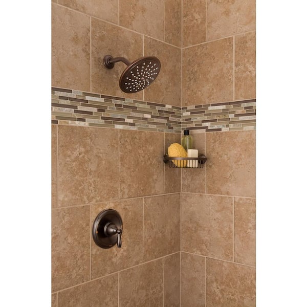 Brantford Posi-Temp Rain Shower Single-Handle Shower Only Faucet Trim Kit in Oil Rubbed Bronze (Valve Not Included)