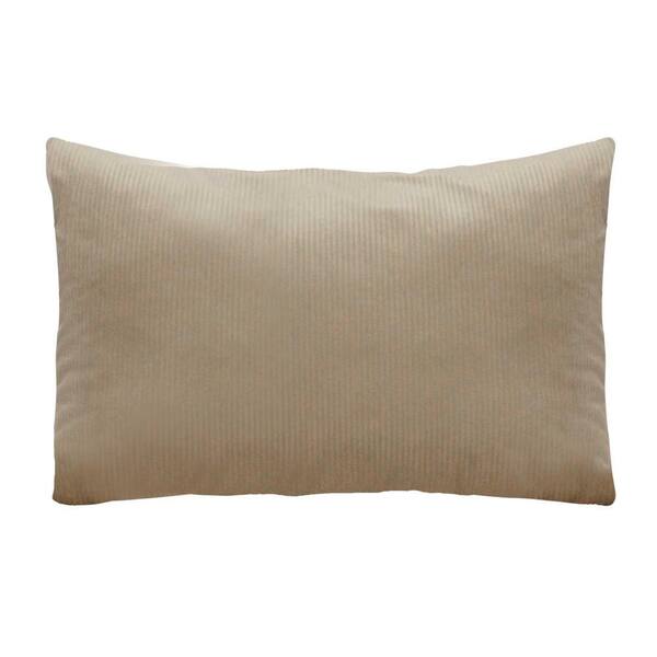 HomeRoots Victoria Brown Polyester 14 in. x 20 in. Throw Pillow