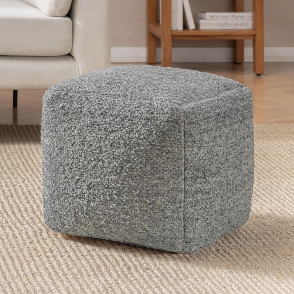 Nova 16' Dark Gray Rectangular Upholstered Pouf Ottoman price history on PriceWatchPro