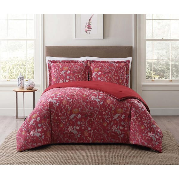Style 212 Bedford Red Twin XL Comforter Set