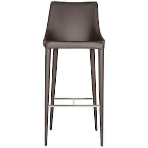 Summerset 29.9 in. Brown Metal Cushioned Bar Stool