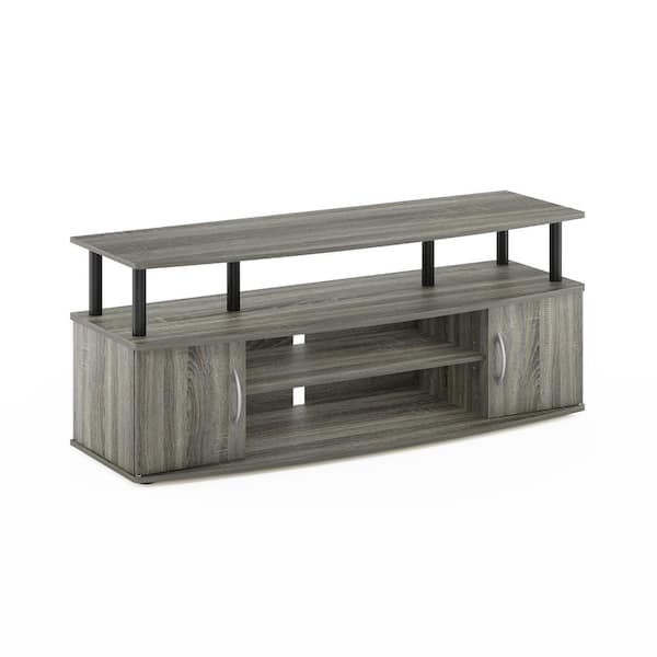 Furinno JAYA 47 in. French Oak Gray Wood TV Stand Fits TVs Up to