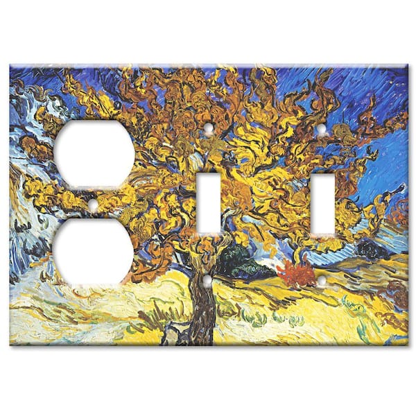 Art Plates Van Gogh Mulberry Tree Outlet/2 Switch Combo Wall Plate
