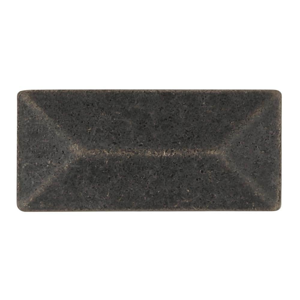 Windover Antique Rectangular Zinc Cabinet Knob