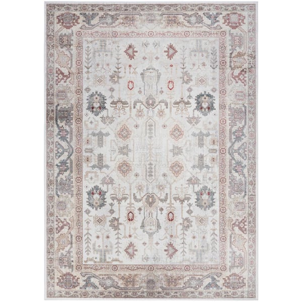 Nourison Vintage Home Ivory 6 ft. x 9 ft. Medallion Traditional Area Rug