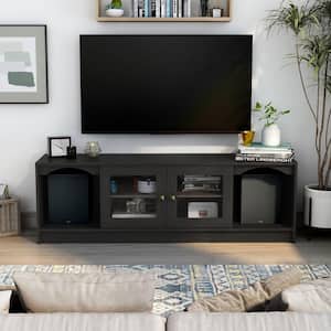 Abrus Espresso TV Stand Fits TV's up to 70 in. with Cable Management