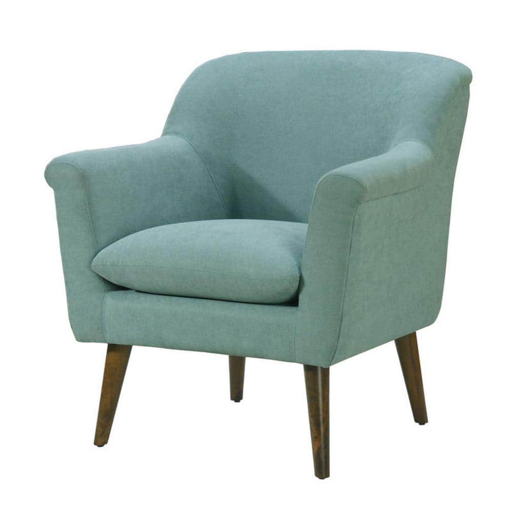 Furnituremaxx Adderbury Bone-tone Fabric Sofa with Blue Windowpane Plaid  Print Accent Chair Set