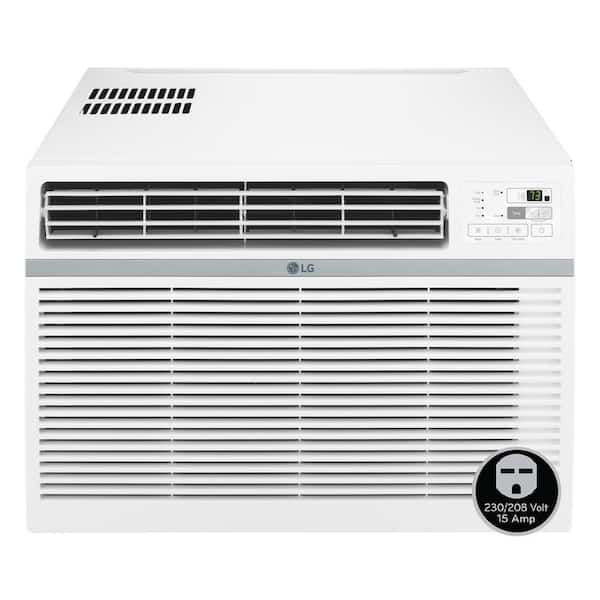 LG 18,000 BTU 208/230V Window Air Conditioner Cools 1,000 Sq. Ft. with Remote in White