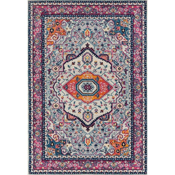 United Weavers Abigail Sia Magenta 8 ft. x 11 ft. Area Rug