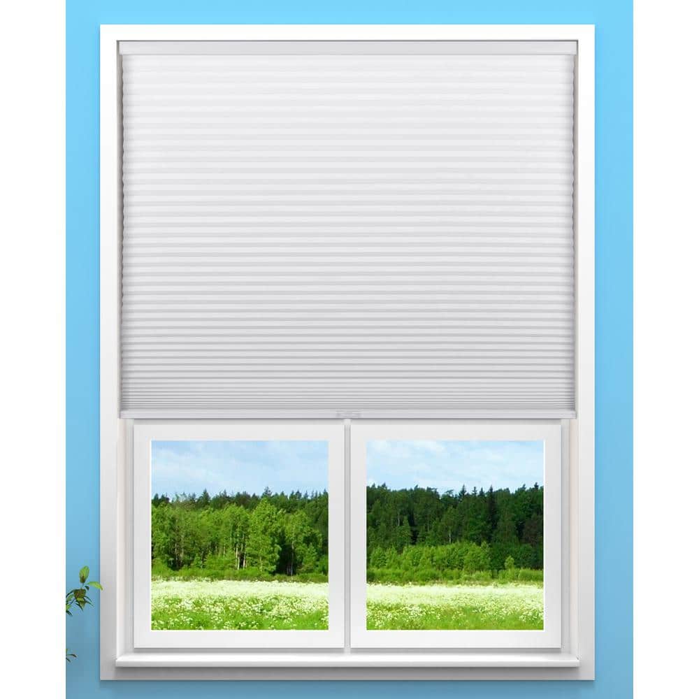 Blackout White Cordless Cellular Window Shade 33.5" x 72"