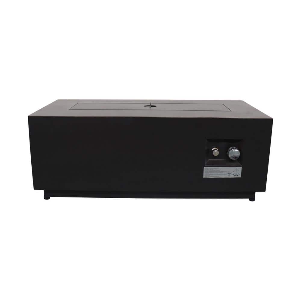 42 in. W 50,000 BTU Rectangle Steel Outdoor Propane Gas Fire Pit Table with Lid price history on PriceWatchPro
