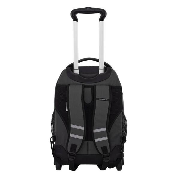 Travelers Club 20 in. Gray 2-Section Rolling Backpack with Solid Bottom (78520) TCS-78520-010 - The Home Depot Travelers Club 20 in. Gray 2-Section Rolling Backpack with Solid Bottom (78520) TCS-78520-010 - The Home Depot