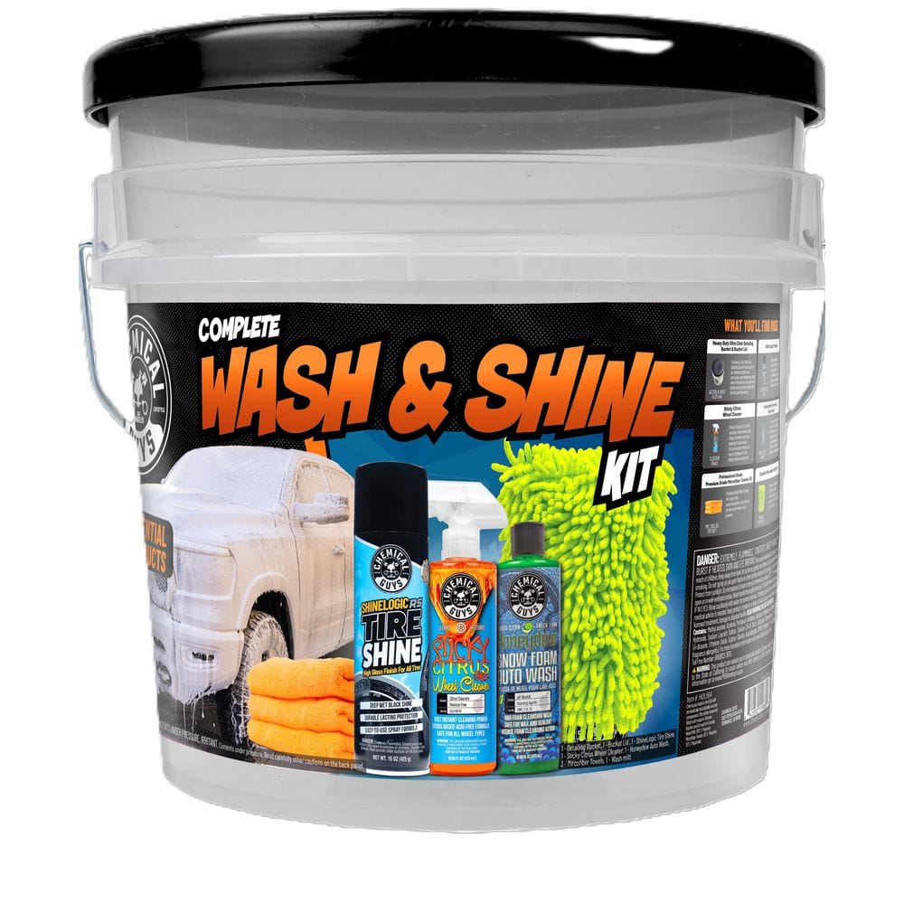 Chemical Guys - Complete Wash and Shine Bucket Kit (9-Items)